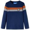 vidaXL T-shirt enfants &agrave; manches longues bleu marine 104