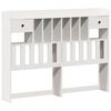vidaXL Lit biblioth&egrave;que sans matelas blanc 160x200 cm bois pin massif