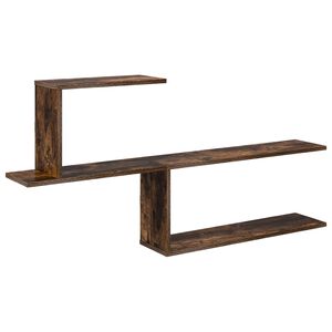 vidaXL &Eacute;tag&egrave;re Murale Ch&ecirc;ne fum&eacute; 122 x 18 x 60 cm Bois d'ing&eacute;nierie