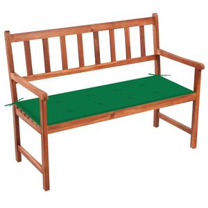 vidaXL Banc de jardin avec coussin 120 cm Bois d'acacia massif