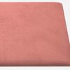 vidaXL T&ecirc;te de lit murale 12 pcs Rose 30 x 15 cm Velours