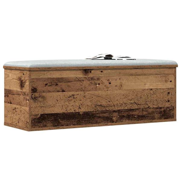 vidaXL Bo&icirc;te de Rangement avec stockage Bois Ancien 102 x 35 x 35 cm