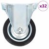 vidaXL 32 pcs Roulettes fixes 75 mm