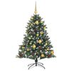 vidaXL Sapin de No&euml;l artificiel Vert 120 cm PVC, plastique et acier