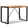 vidaXL Table à manger Bois de manguier brut 120 cm