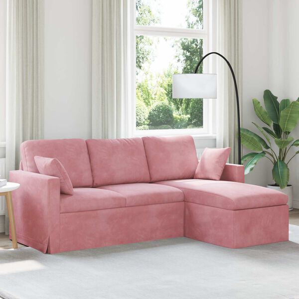 vidaXL Canap&eacute; Rose Dimensions globales: 198 x 134 x 80 cm (l x P x H)
