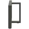 vidaXL Pieds de table basse en T, 2 pi&egrave;ces, anthracite, 70 x 25 x (42-43) cm, acier