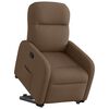 vidaXL Fauteuil inclinable Marron Tissu