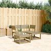 vidaXL Salon de jardin 3 pcs bois de pin impr&eacute;gn&eacute;