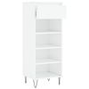 vidaXL Armoire à chaussures Blanc brillant 40x36x105cm Bois ingénierie