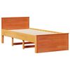 vidaXL Cadre de lit sans matelas avec t&ecirc;te de lit 90x190cm bois de pin