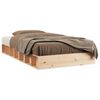 vidaXL Cadre de lit sans matelas 90x200 cm bois massif