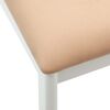 vidaXL Chaise de salle &agrave; manger 2 pcs Blanc et marron