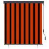 vidaXL Store roulant d'ext&eacute;rieur 140x250 cm Orange et marron