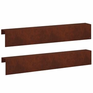 vidaXL Profil&eacute; de recouvrement de jardin 2 pc 100 x 10 x 15 cm