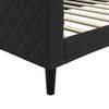 vidaXL Lit de repos sans matelas noir 90x190 cm velours