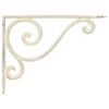 vidaXL Supports d'&eacute;tag&egrave;re murale 12 pc Blanc antique 12,5 x 17 x 3 cm