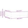 vidaXL Lit &agrave; ressorts avec matelas Noir 200 x 200 cm tissu