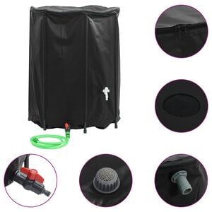 vidaXL R&eacute;servoir d'eau avec robinet pliable 750 L PVC