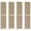 vidaXL Porte de Cabinet avec porte 4 pcs Naturel 201 x 2,1 x 49,5 cm