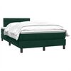 vidaXL Sommier &agrave; lattes de lit et matelas vert fonc&eacute; 120x220cm velours