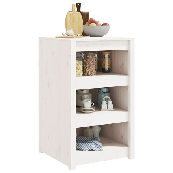 vidaXL Armoire de cuisine d'ext&eacute;rieur blanc bois de pin massif