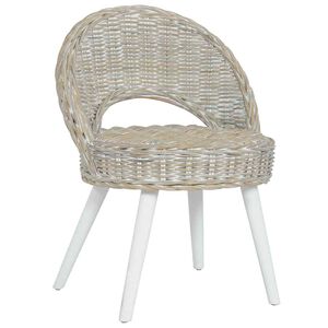 vidaXL Chaise de canap&eacute; rotin kubu blanc