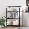 vidaXL &Eacute;tag&egrave;re Ch&ecirc;ne noir 80 x 30 x 109 cm Bois d'ing&eacute;nierie