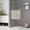 vidaXL Paroi de douche à l'italienne à verre ESG pierre 90x195 cm