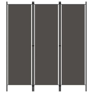 vidaXL Cloison de s&eacute;paration 3 panneaux Anthracite 150x180 cm
