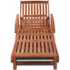 vidaXL Chaise longue bois d'acacia solide