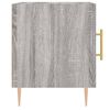 vidaXL Tables de chevet 2 pcs sonoma gris 40x40x50cm bois d'ingénierie