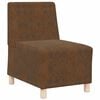 vidaXL Unit&eacute; de Sofa Modulaire Sans Accoudoirs 2 pcs Marron