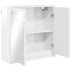 vidaXL Armoire Miroir de Salle de Bain Blanc brillant 60 x 20 x 60 cm