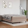 vidaXL Sommier &agrave; lattes de lit avec matelas Cappuccino 140x190 cm
