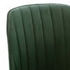 vidaXL Chaises &agrave; manger lot de 2 Vert fonc&eacute; Velours