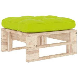 vidaXL Pouf palette de jardin bois de pin impr&eacute;gn&eacute;