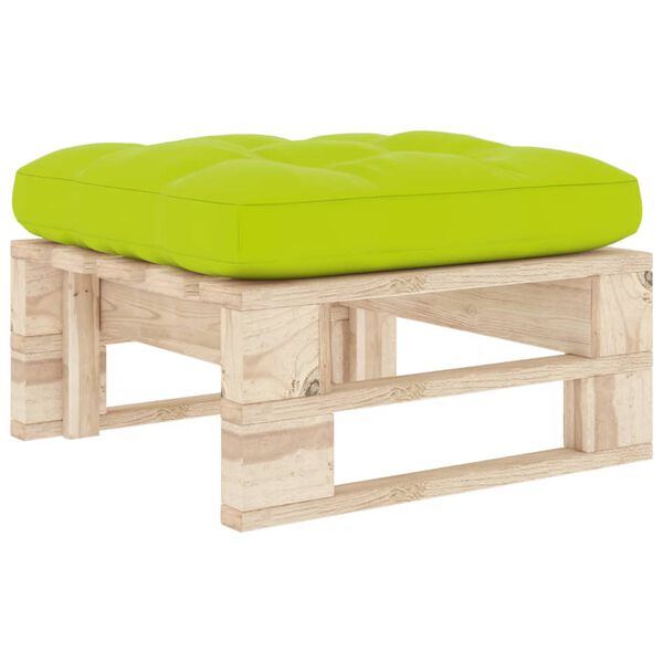 vidaXL Pouf palette de jardin bois de pin impr&eacute;gn&eacute;