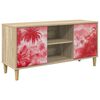 vidaXL Meuble TV AACHEN 102 x 33 x 50 cm Sonoma Bois d'ing&eacute;nierie