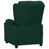 vidaXL Fauteuil &eacute;lectrique de massage Vert fonc&eacute; Tissu