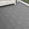vidaXL Carreau de terrasse Design 3D 11 pcs Gris 30 x 30 cm WPC