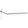 vidaXL Auvent r&eacute;tractable &eacute;lectrique Blanc 3 x 2,5 m