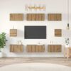 vidaXL Ensemble meuble TV 8 pcs Ch&ecirc;ne artisanal Bois d'ing&eacute;nierie