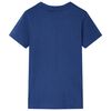 T-shirt pour enfants bleu fonc&eacute; 116
