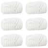 vidaXL Couvertures &agrave; jeter 6 pc Blanc 240 x 220 cm 8.63 kg Toison