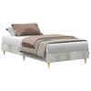 vidaXL Cadre de lit sans matelas gris b&eacute;ton 90x190cm bois d'ing&eacute;nierie