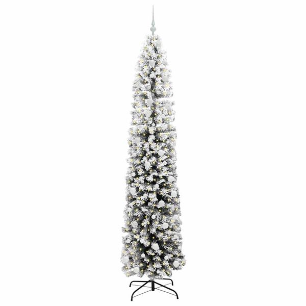 vidaXL Sapin de No&euml;l artificiel Vert 240 cm PVC et acier et plastique