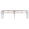 vidaXL Table pliable de camping Aluminium 240x60 cm