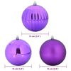 vidaXL Ensemble de Boules de No&euml;l XL 9 pcs Lilas Plastique