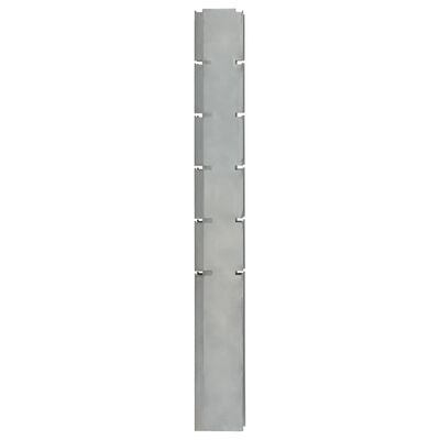 vidaXL Poteau de clôture en gabion argenté 160 cm acier galvanisé